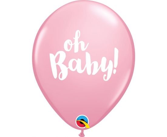 Μπαλόνια Λάτεξ 11" Oh Baby Pink 25τεμ