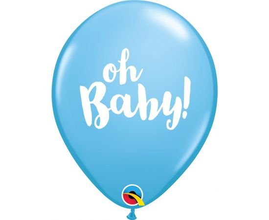 Μπαλόνια Λάτεξ 11" Oh Baby Pale Blue 25τεμ