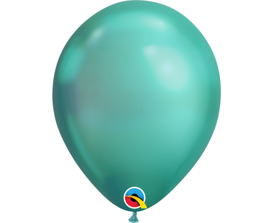 Μπαλόνια Λάτεξ 11" Green Chrome /25 τεμ