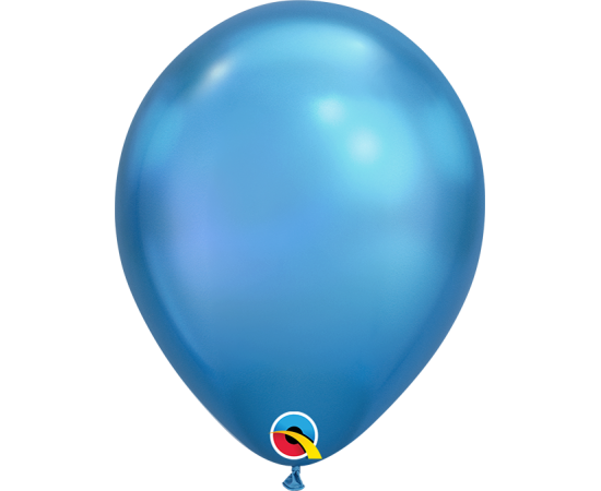Μπαλόνια Λάτεξ 7" Μπλε Chrome /100 τεμ