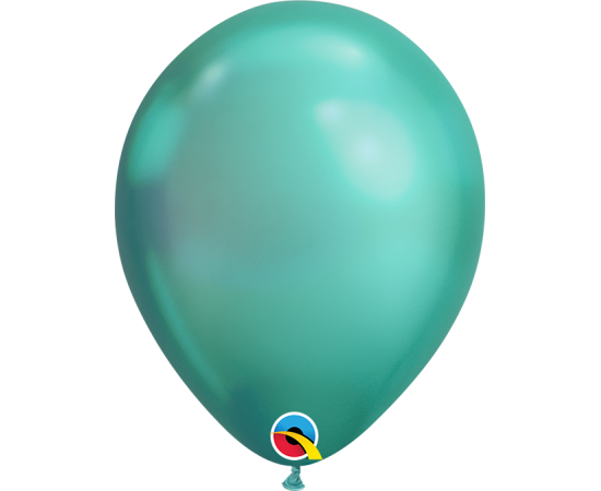 Μπαλόνια Λάτεξ 7" Green Chrome /100 τεμ