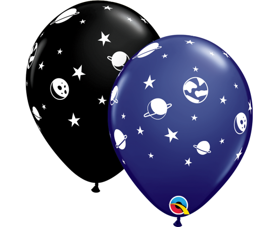 Μπαλόνια Λάτεξ 11" Celestial Fun / 25 τεμ Διάστημα