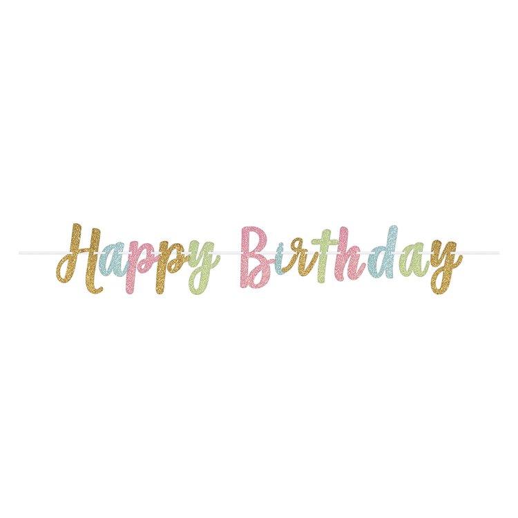 Γιρλάντα Γράμματα Happy Birthday Confetti Fun Paper