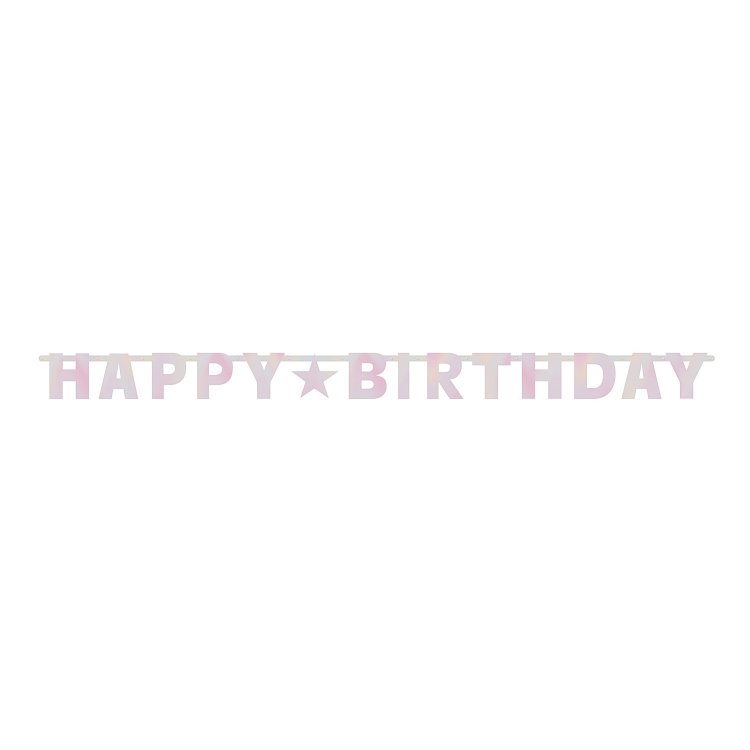 Γιρλάντα Γράμματα Hb Birthday Pink Foil