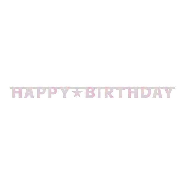 Γιρλάντα Γράμματα Hb Birthday Pink Foil