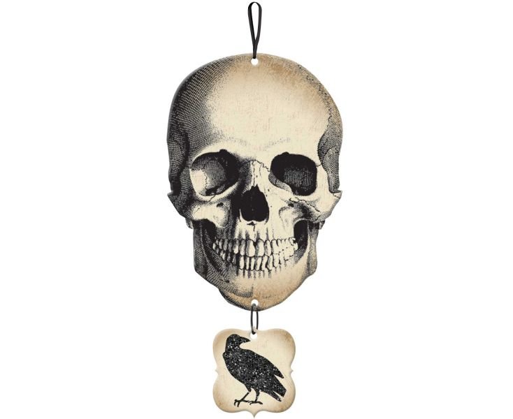 Πινακίδα Boneyard Skull & Crow / 44.4 x 21.6 εκ
