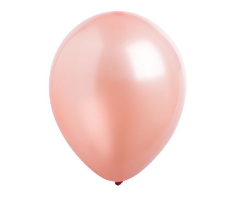 Μπαλόνια Λάτεξ Metal 9" Ροζ Χρυσό / 100 τεμ