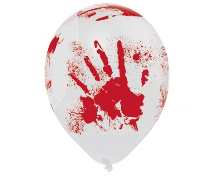 Μπαλόνια 10" Bloody Hand /6 τεμ