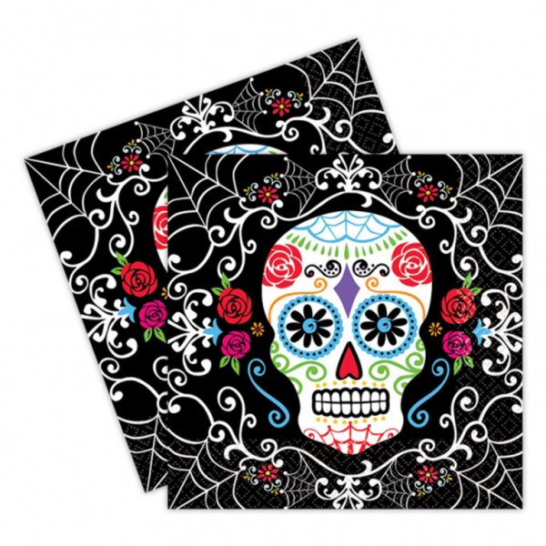 Χαρτοπετσέτες φαγητού Day of the Dead 20τεμ.