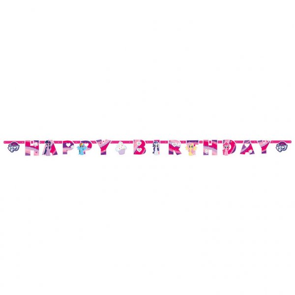 Γιρλάντα γράμματα Happy Birthday My Little Pony