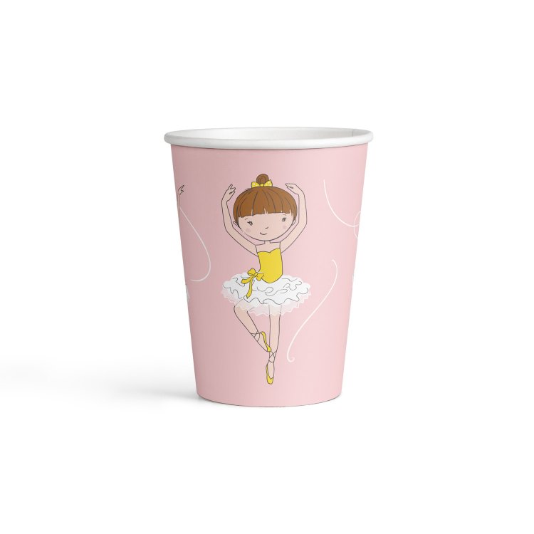 Ποτήρια χάρτινα 250ml Little Dancer /8 τεμ