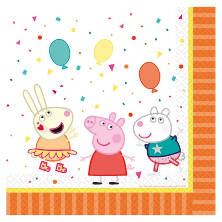 Χαρτοπετσέτες φαγητού 33εκ Peppa Pig /16 τεμ