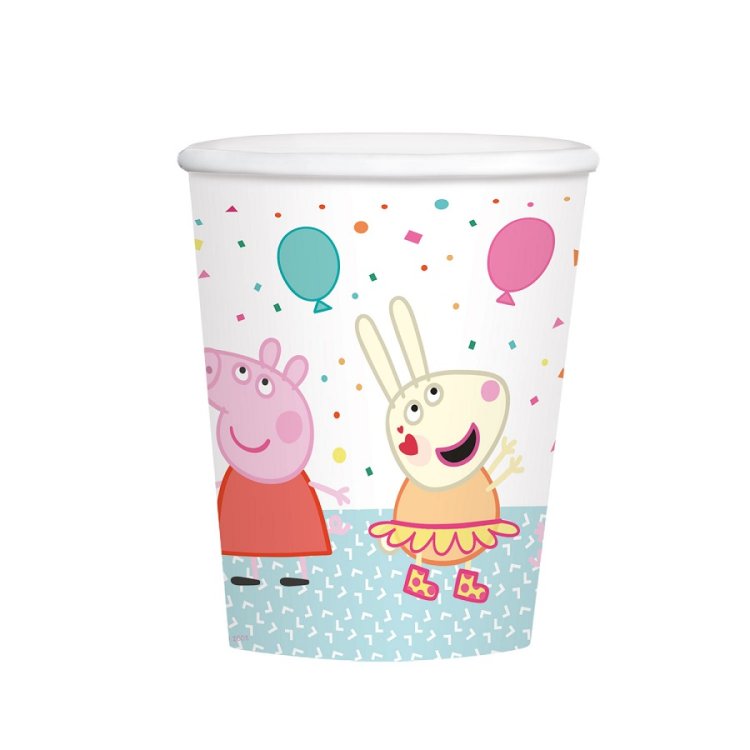 Ποτήρια χάρτινα 250ml Peppa Pig / 8 τεμ