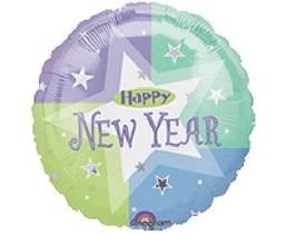 Μπαλόνι Φοιλ 18" Happy New Year Shimmer 46 εκ.