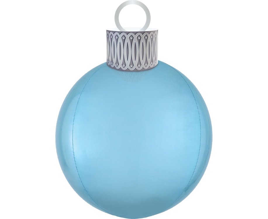 Μπαλόνι Φοιλ Orbz XL Ornament Pastel Blue / 38εκ x 50εκ - Χριστουγεννιάτικη μπάλα