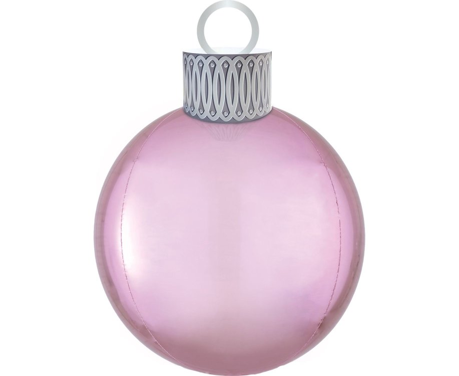 Μπαλόνι Φοιλ Orbz XL Ornament Ροζ Pastel Pink / 38εκ x 50εκ - Χριστουγεννιάτικη μπάλα