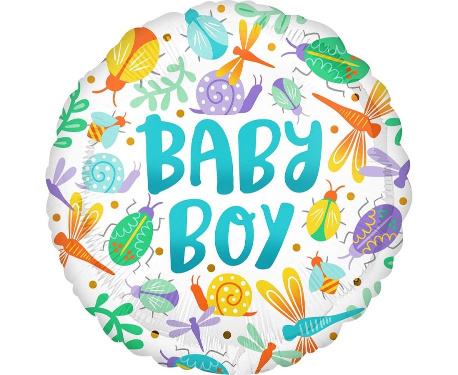 Μπαλόνι Φοιλ 17" Baby Boy Watercolor / 43 cm
