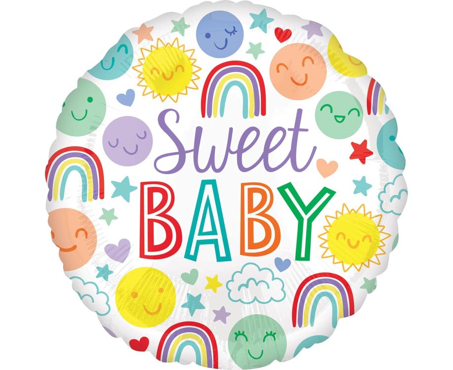 Μπαλόνι Φοιλ 17" Sweet Baby Icons /43 cm