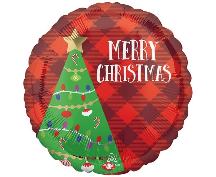 Μπαλόνι Φοιλ 17" Merry Christmas Tree / 43 εκ