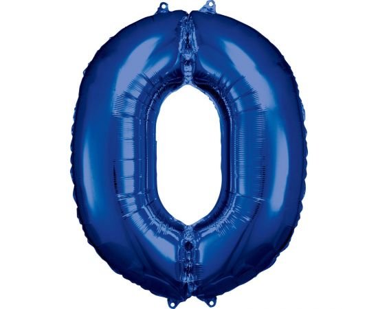Μπαλόνι Φοιλ Σχήμα Μπλε Νούμερο "0"