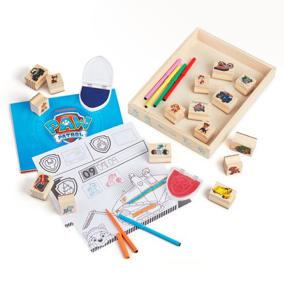 Melissa & Doug - Σετ Ζωγραφικής με Ξύλινες Σφραγίδες PAW Patrol