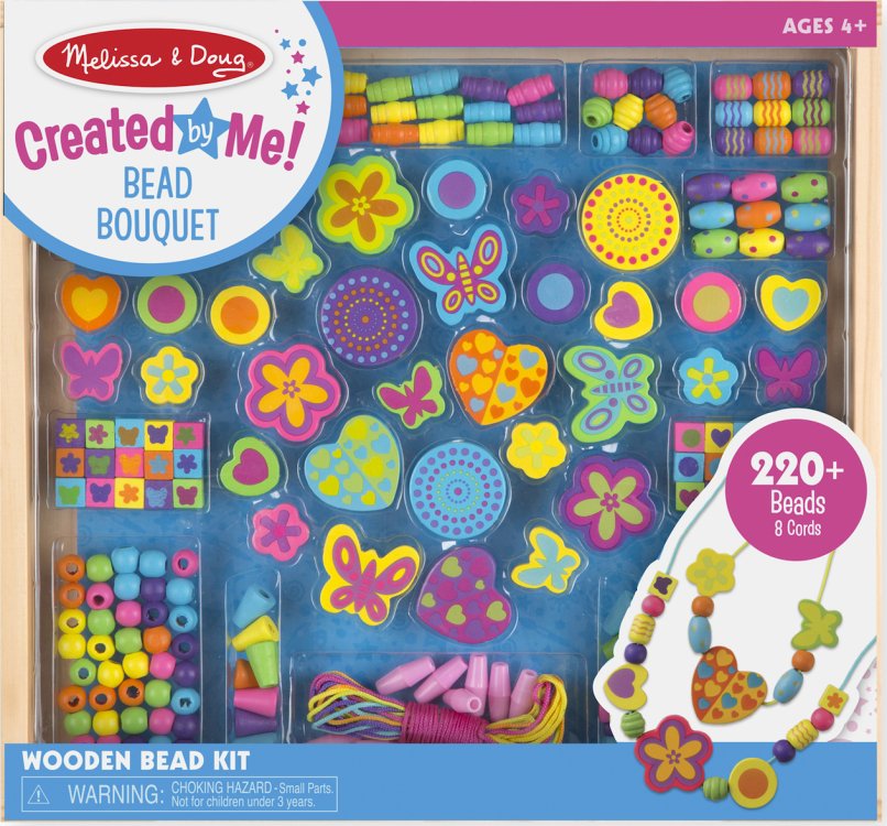 Melissa & Doug - Φτιάξτε κοσμήματα με ξύλινες χάντρες 220 τεμ.