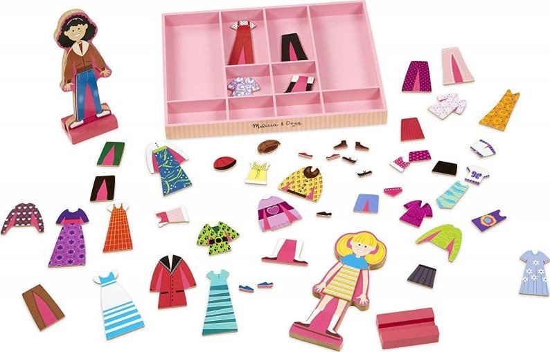 Melissa & Doug - Μαγνητικό Παιχνίδι ”Ντύσε την Emma και την Abby”