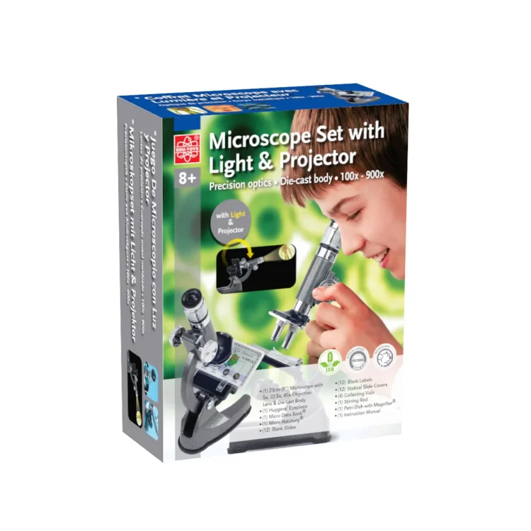 Edu Science - Μικροσκόπιο Με Φως, Zoom & Προτζέκτορα