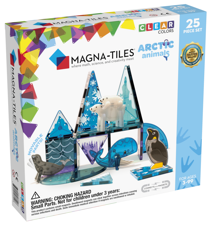 Magna-Tiles Μαγνητικό Παιχνίδι 25 κομματιών Arctic