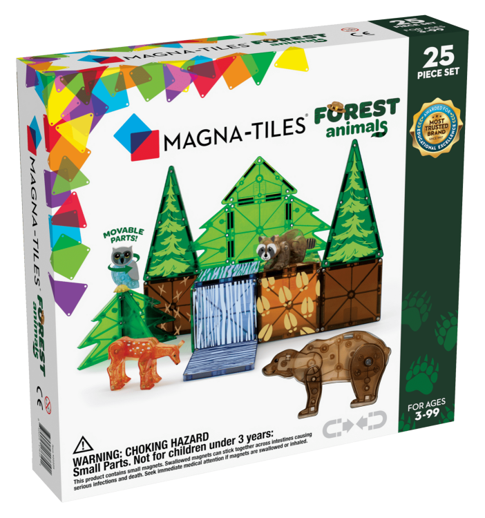 Magna-Tiles Μαγνητικό Παιχνίδι 25 κομματιών Forest