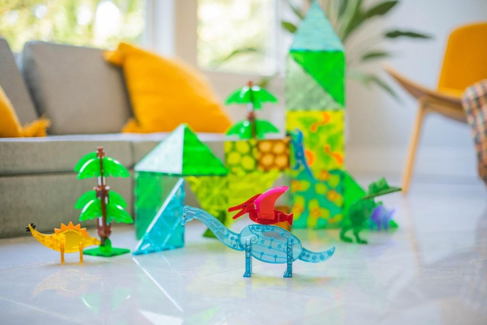 Magna-Tiles Μαγνητικό Παιχνίδι Dino World XL 50 κομματιών