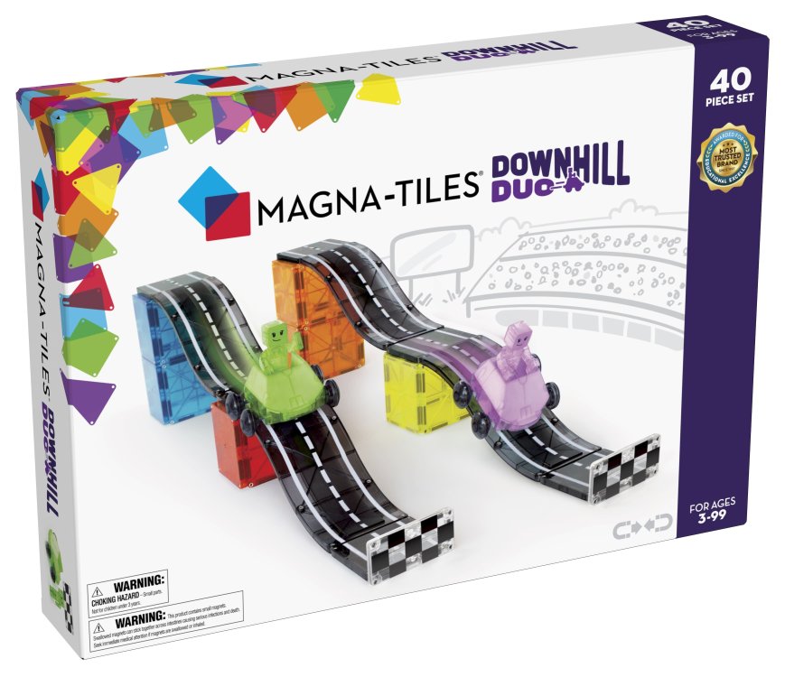 Magna-Tiles Μαγνητικό Παιχνίδι 40 κομματιών Downhill Duo