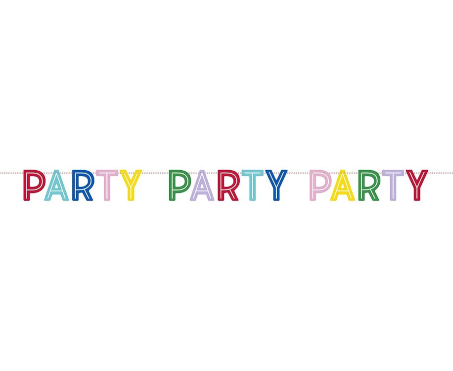 Γιρλάντα Colorful "Party" Letter Banner