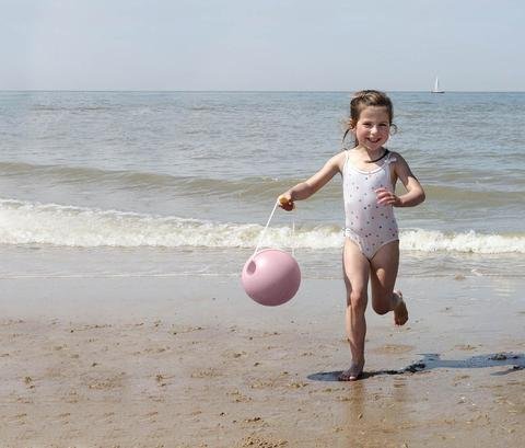 Κουβαδάκι άμμου σε μπάλα μικρό (ροζ-κίτρινο)