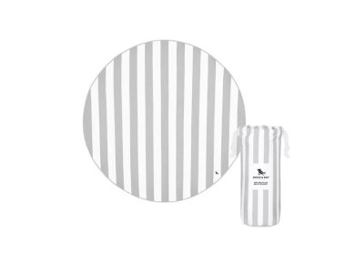 Dock & Bay: Στρογγυλή Πετσέτα θαλάσσης 170cm Quickdry - Goa Grey