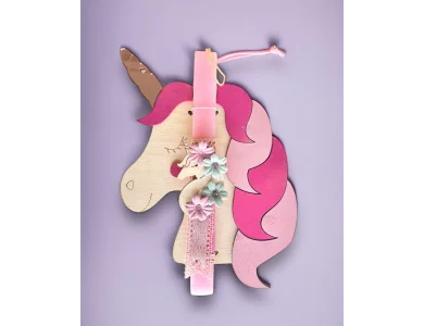 Λαμπάδα Ροζ Μονόκερος
