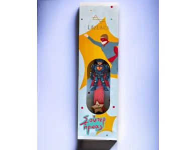 Λαμπάδα Superman σε Κουτί