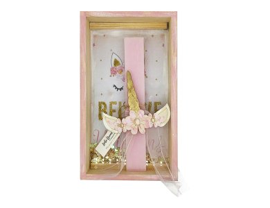 Λαμπάδα Μονόκερος Σετ Κάδρο