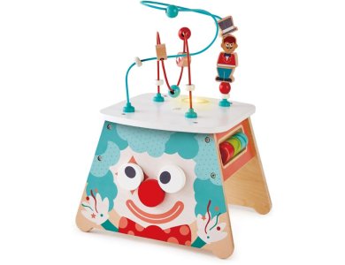 Hape - Ξύλινος Κύβος Δραστηριοτήτων Light-Up Circus