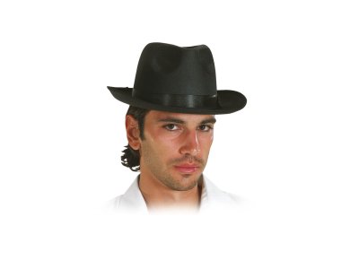 Αποκριάτικο Αξεσουάρ Καπέλο Αλ Καπόνε Μαύρο