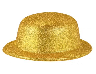 Αποκριάτικο Αξεσουάρ Καπέλο με γκλίτερ Χρυσό