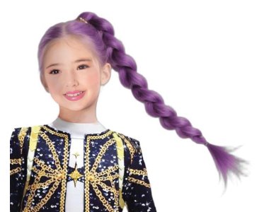 Αποκριάτικο Αξεσουάρ Περούκα K-Pop Star Μωβ