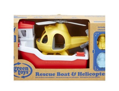 Green Toys - Σκάφος Διάσωσης Με Ελικόπτερο