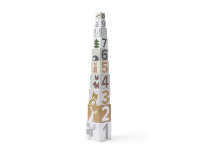KIDS CONCEPT. Πυραμίδα ταξινόμησης 10 κύβων με αρίθμηση