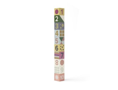 KIDS CONCEPT. Σετ 10 ξύλινων κύβων σύνθεσης Edvin