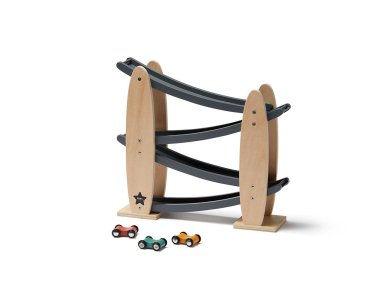 KIDS CONCEPT. Ξύλινη διαδρομή για αυτοκινητάκια AIDEN (φυσικό-γκρι)