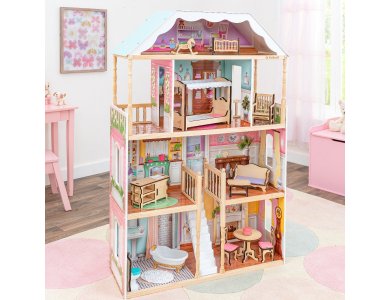 KIDKRAFT. Κουκλόσπιτο Charlotte. Περιλαμβάνει έπιπλα & αξεσουάρ.