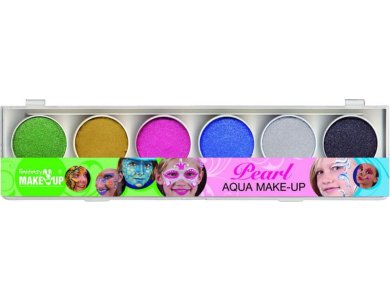 Παλέτα 6 Aqua Περλέ Χρωμάτων Face Painting