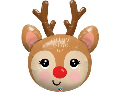 Μπαλόνι Φοιλ Σχήμα 35" Τάρανδος Red-Nosed Reindeer / 89 εκ