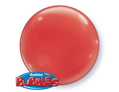 Bubble Solid Colour Red /4 τεμ